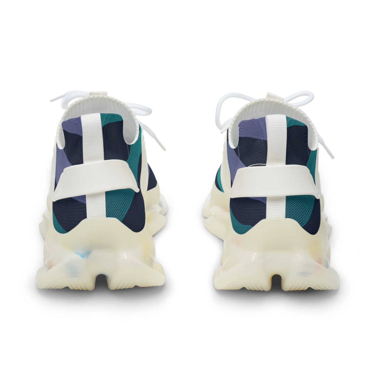 Moire Orbit Weave personalized athletic sneakers