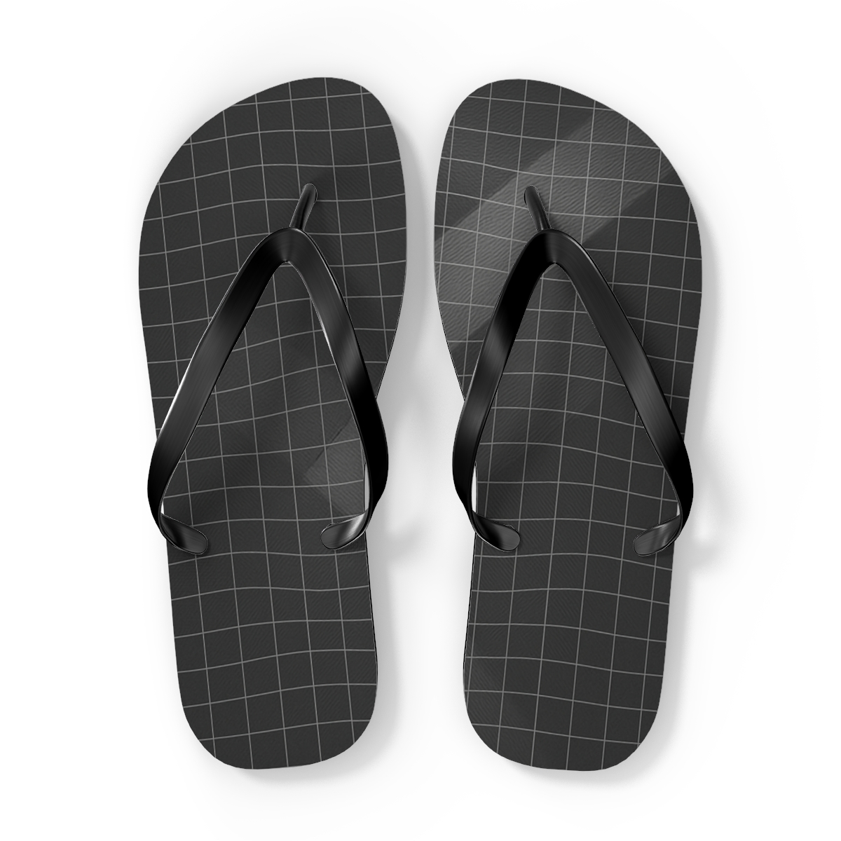 Phase Shift Grid Veil custom flip flops