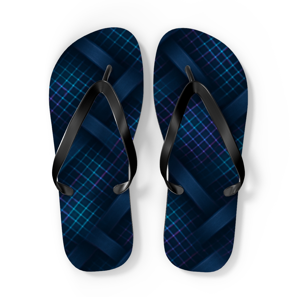 Moire Orbit Weave custom flip flops