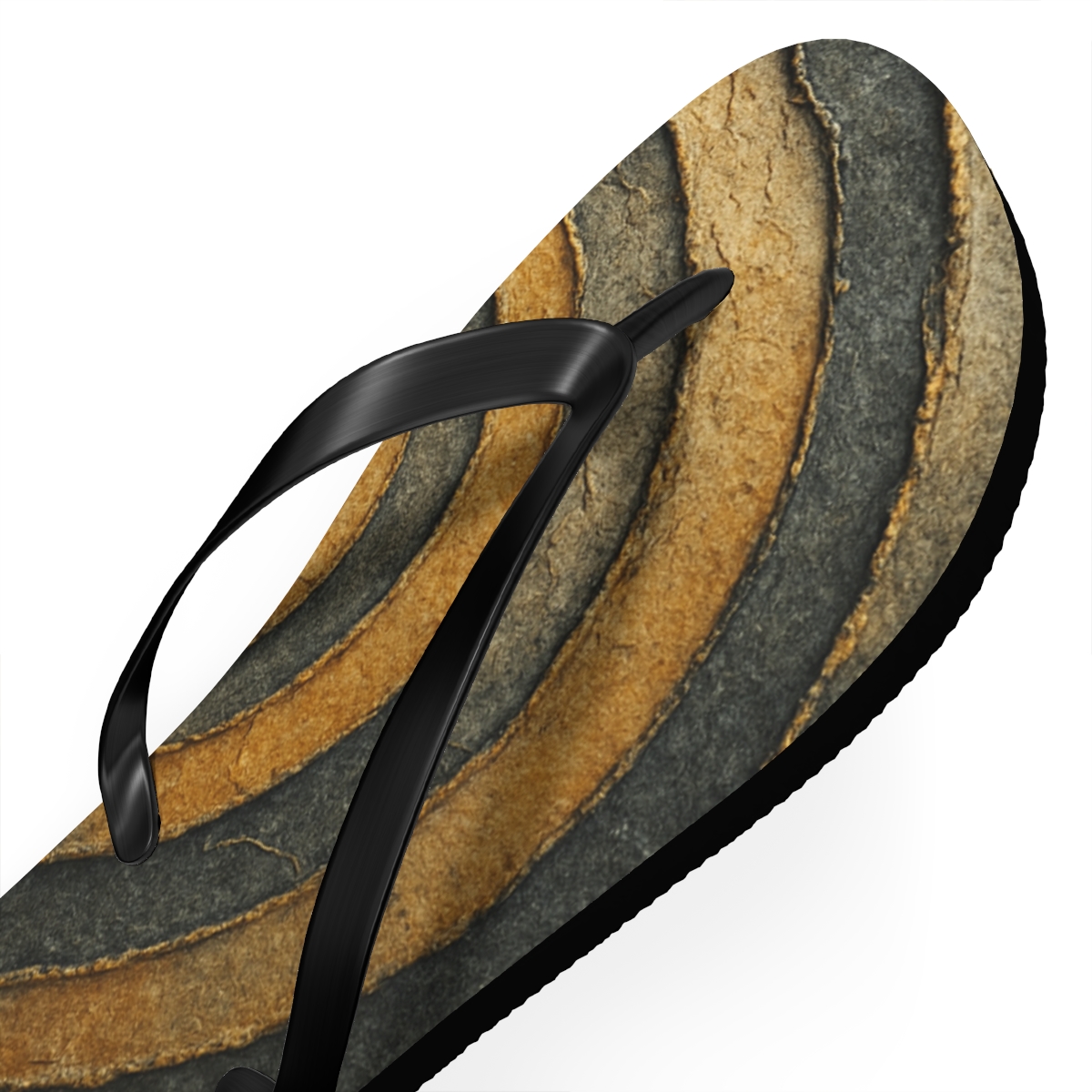Auric Sediment Spiral soft sole flip flops