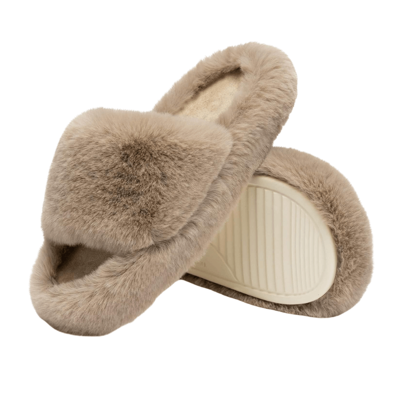 Cozy Faux Fur Slide Slippers
