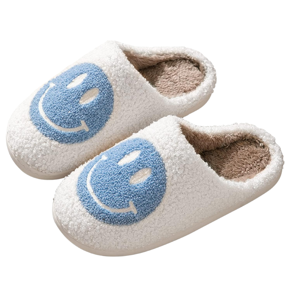 Retro Smile Expression Slip On Slippers