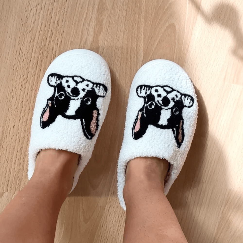 Terrier Printed Slip On Slippers