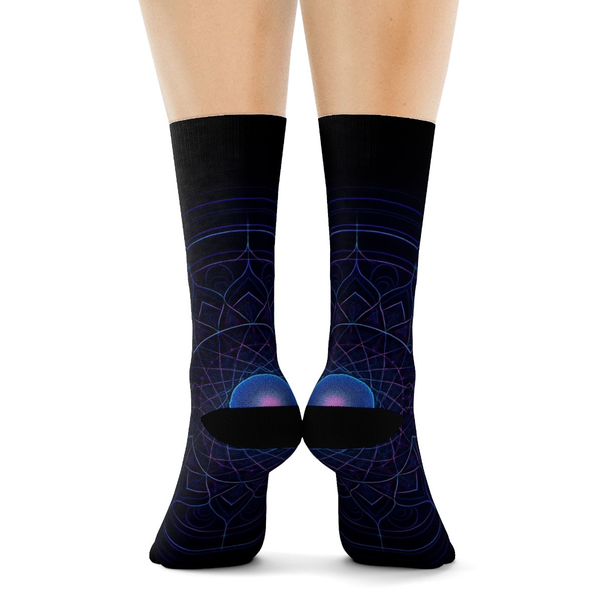 Prismatic Orbit Filigree stylish patterned socks
