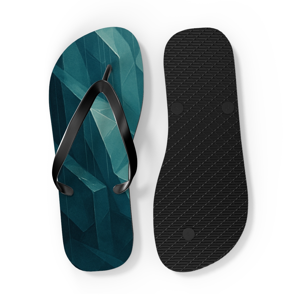 Mineral Facet Rain Veil custom flip flops