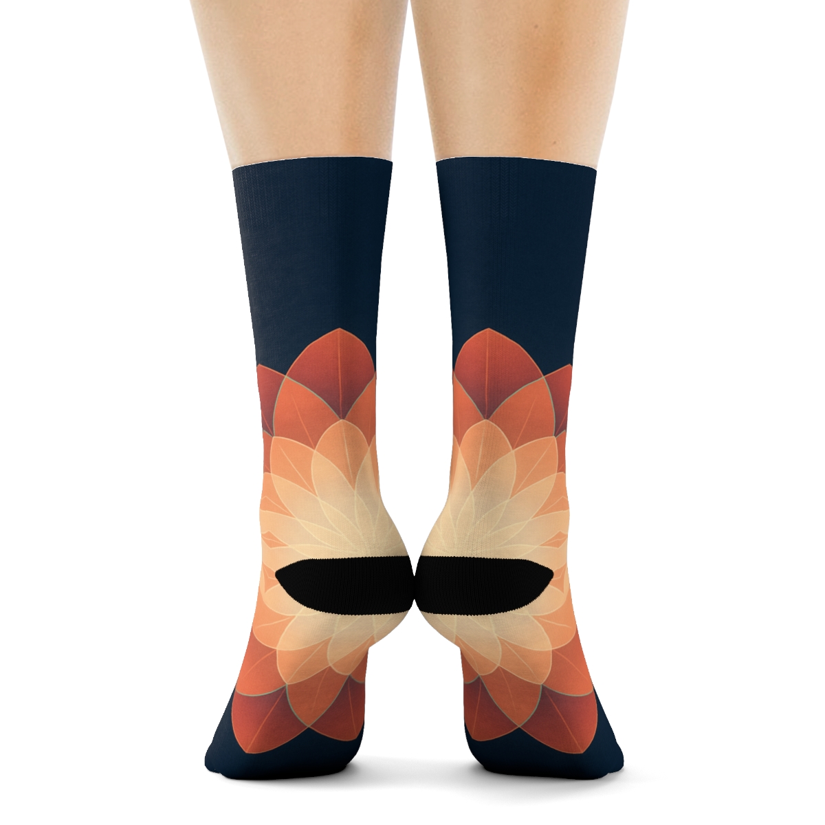 Camellia Pulse Rosette comfortable cotton socks