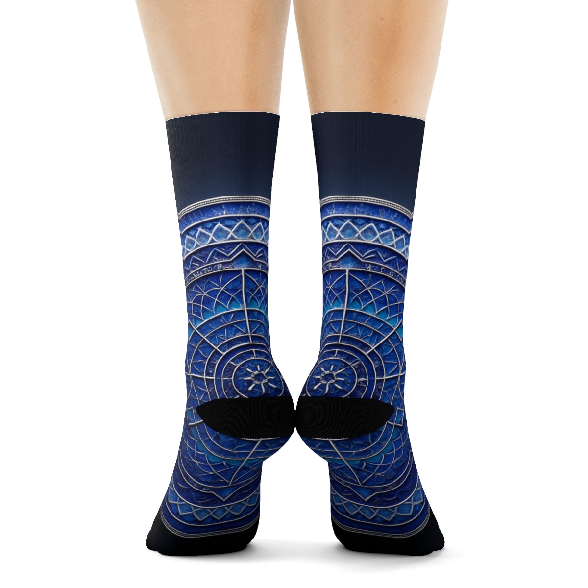 Prismatic Orbit Filigree stylish patterned socks