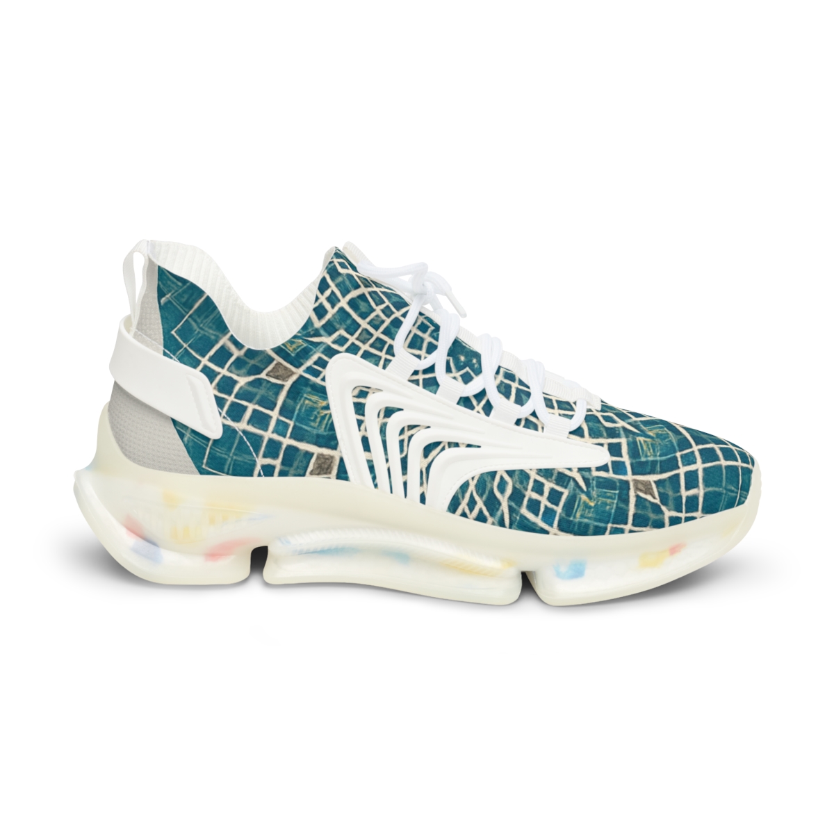 Prismatic Lattice Halo designer branded sneakers