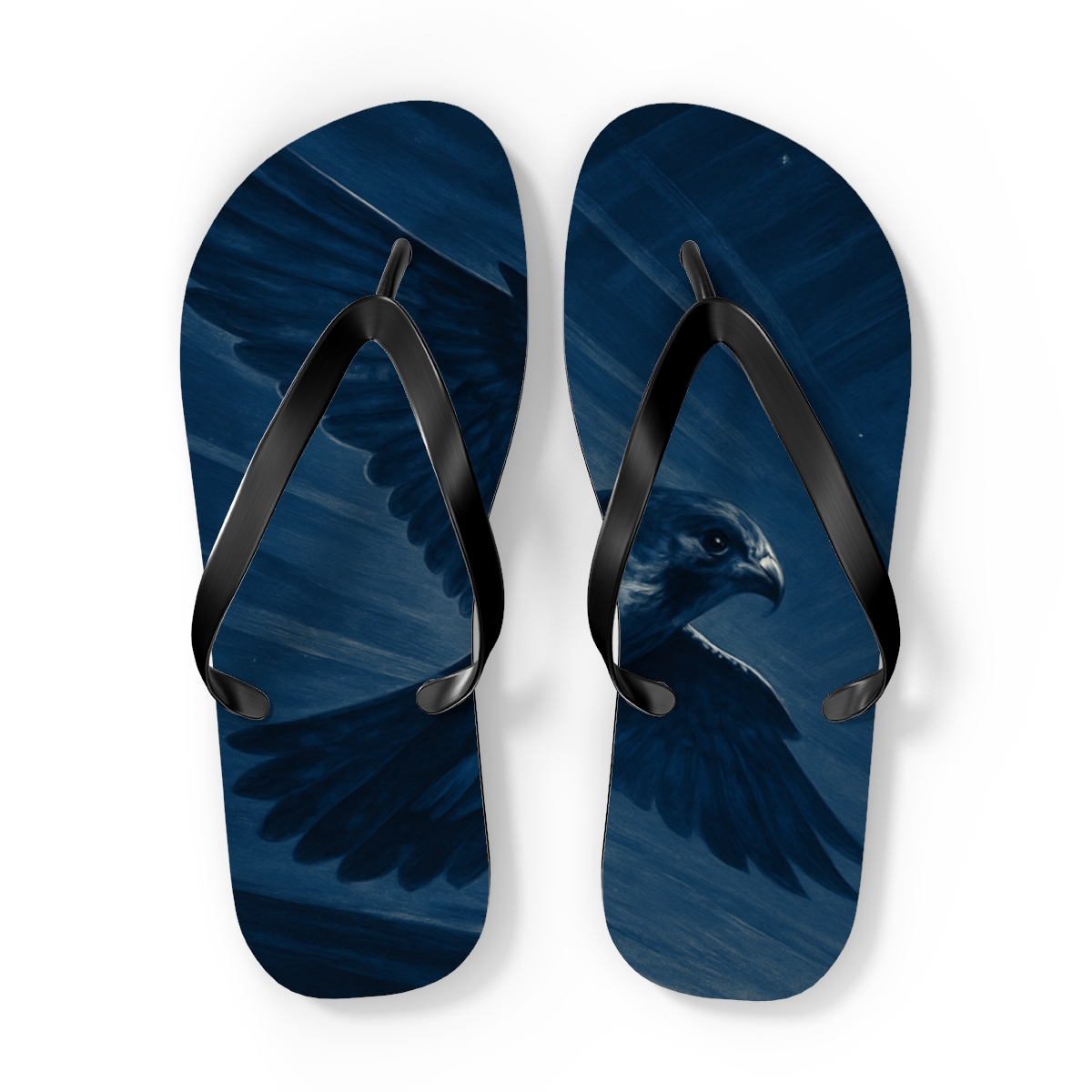 Hawk Wing Kinetic Flow personalized beach flip flops
