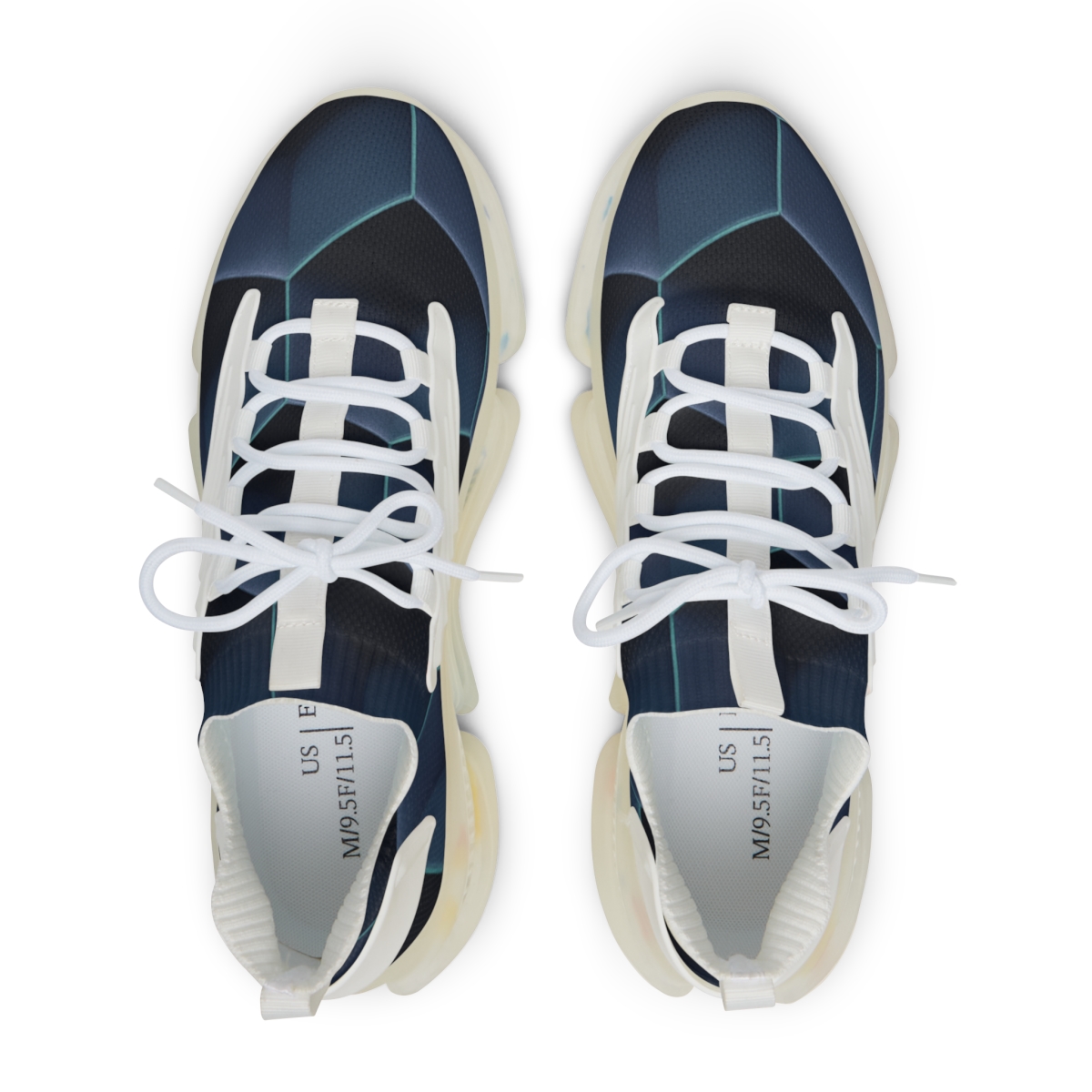 Offset Hexa Ripple Grid personalized athletic sneakers