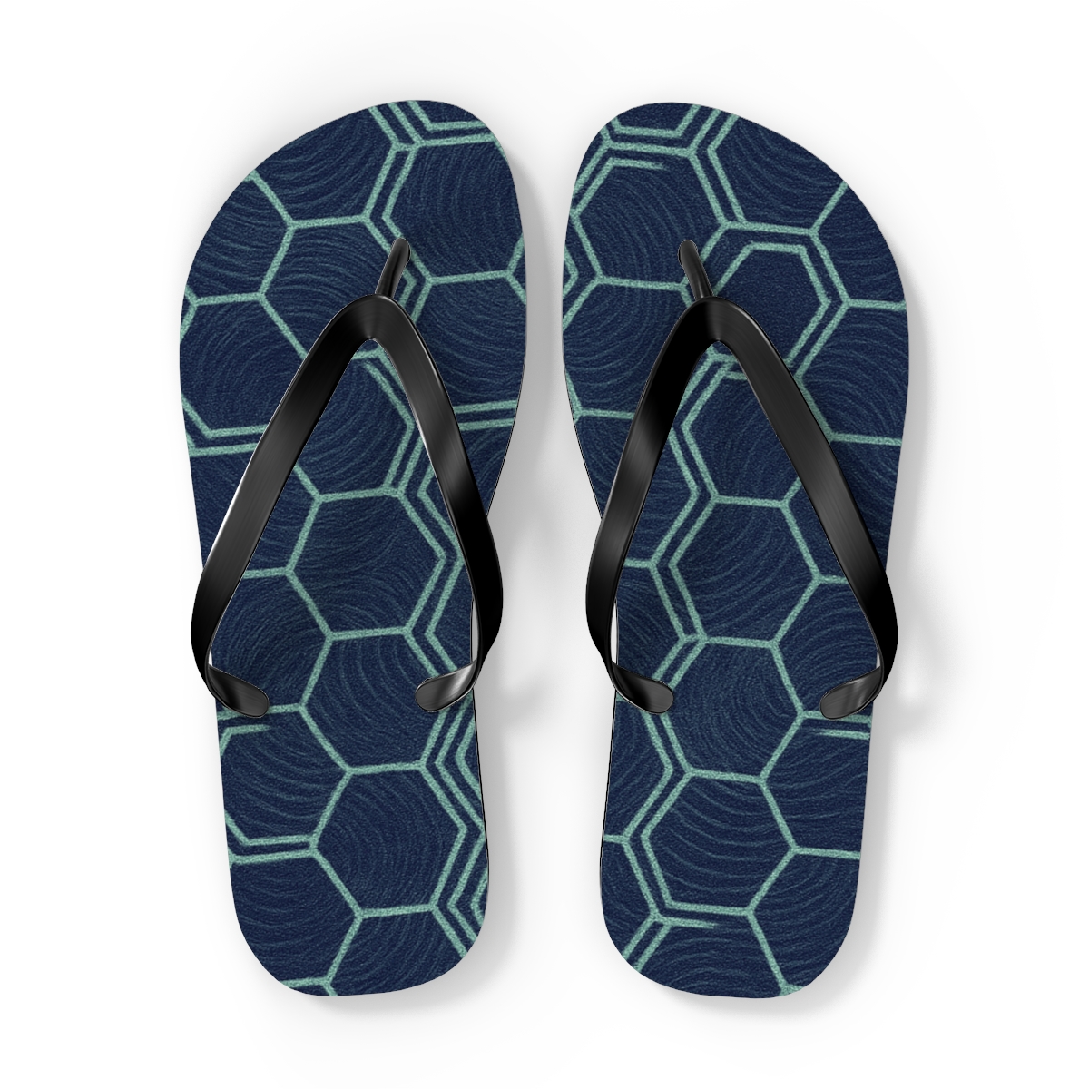 Moire Hex Weave comfortable casual flip flops