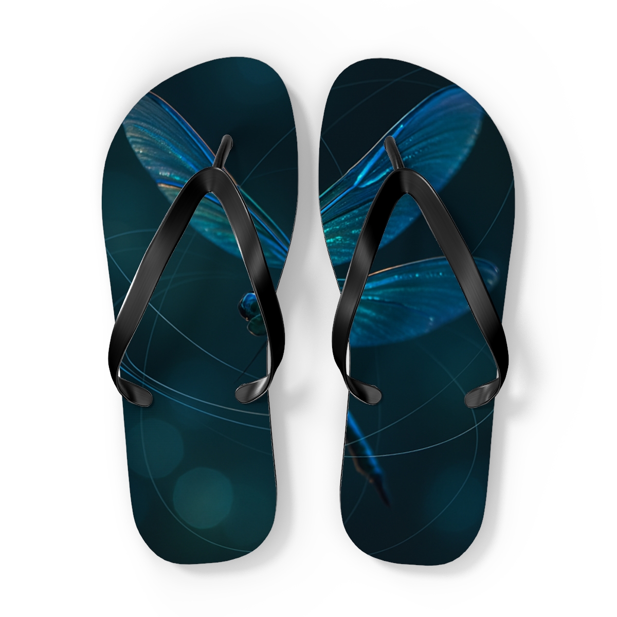 Prismatic Hover Of The Dragonfly unique graphic flip flops