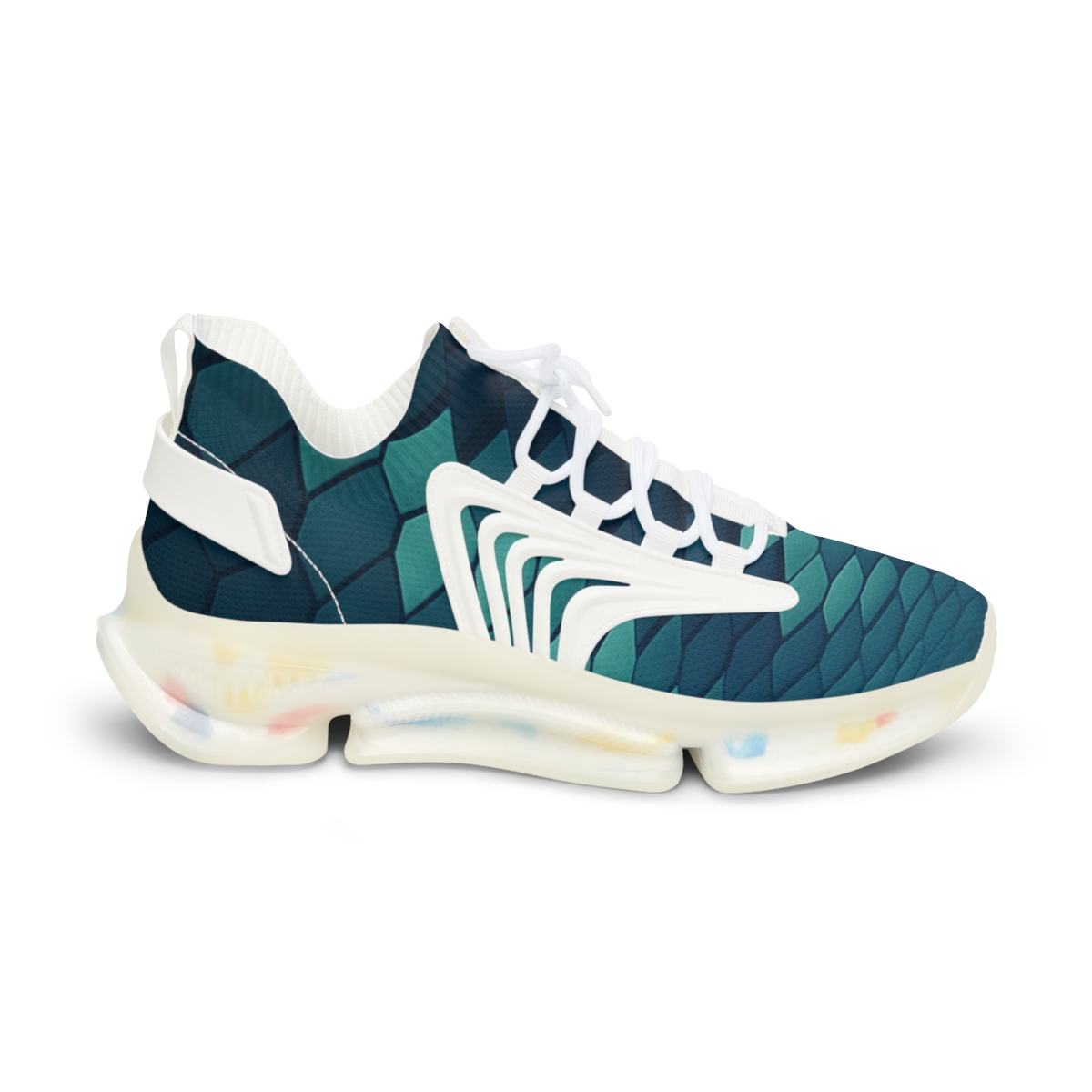 Staggered Hex Ripple comfortable running sneakers