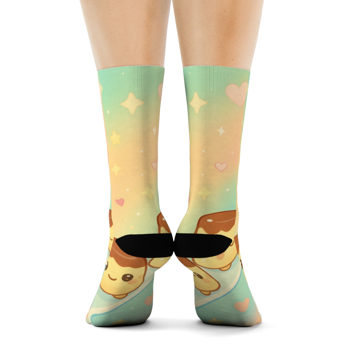 Pocket Planet Pudding Parade trendy colorful socks