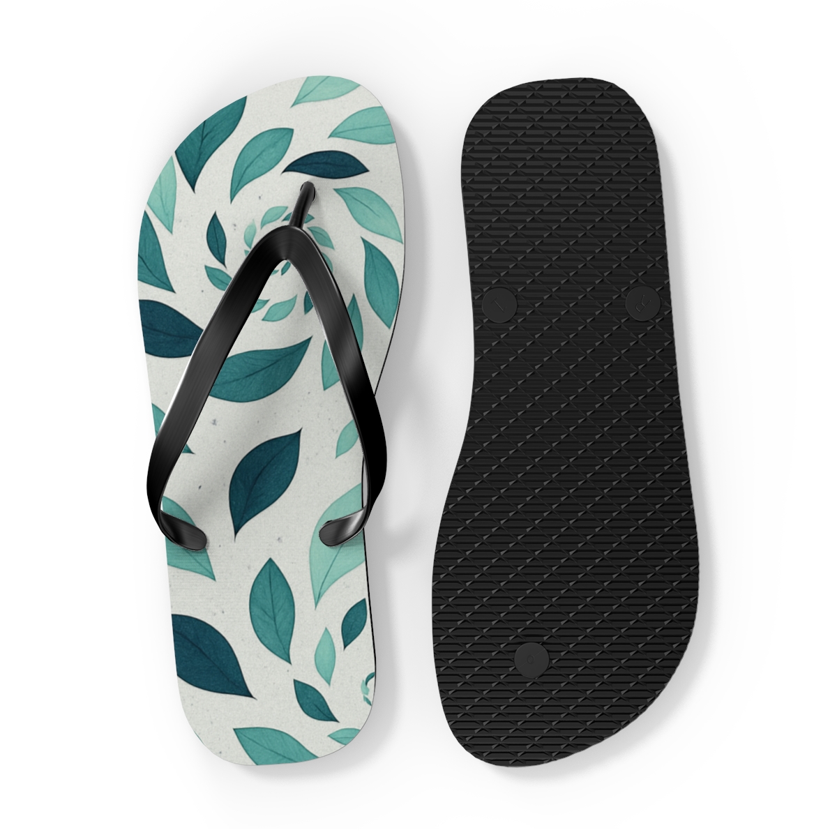 Orchid Spiral Drift unique graphic flip flops