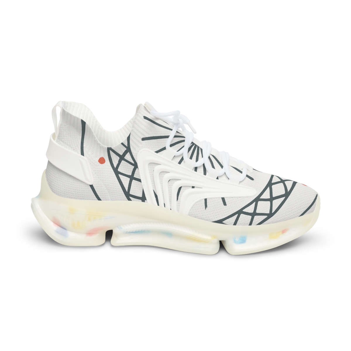 Minimal Starwheel Lattice comfortable running sneakers