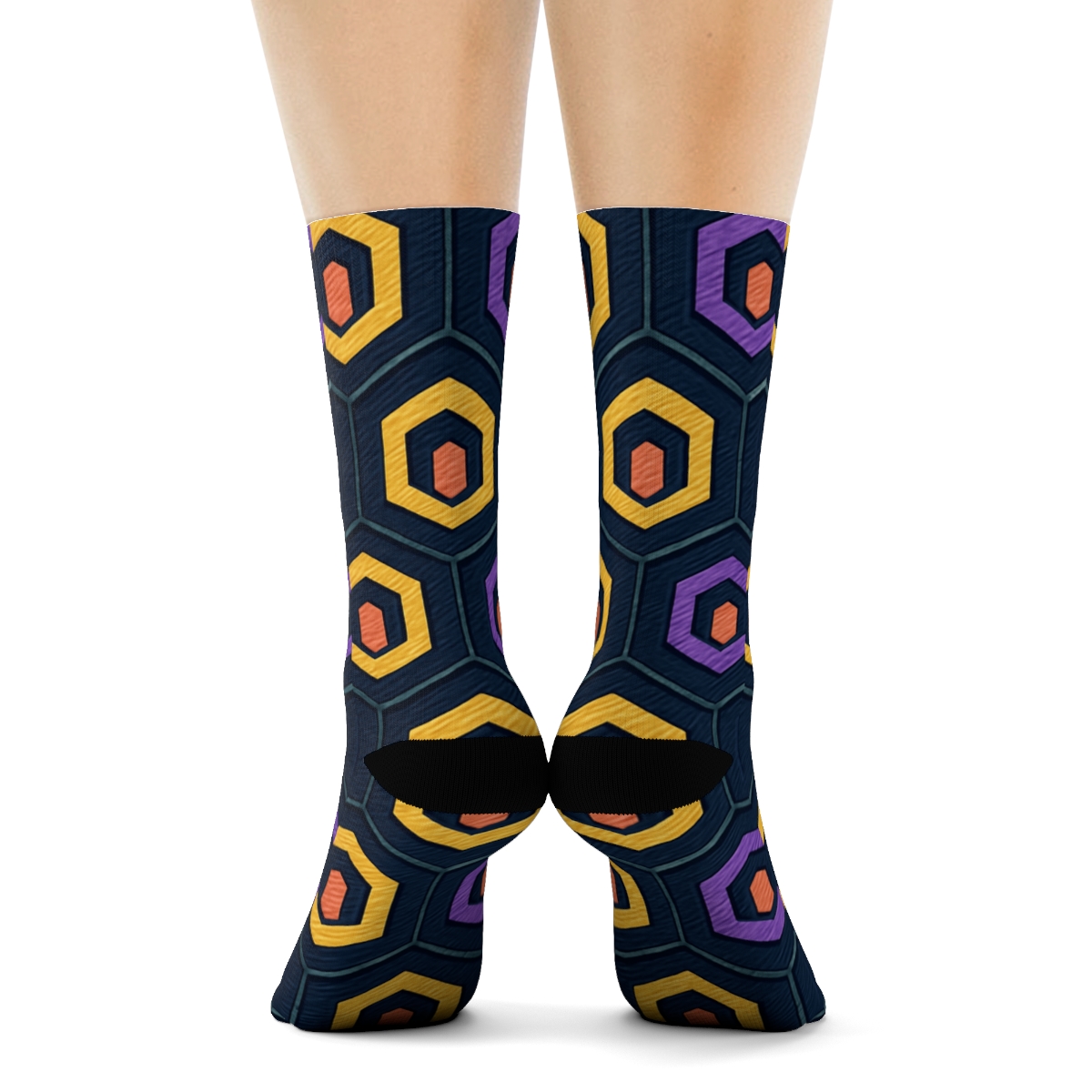 Hex Prism Tide Tessellation warm winter socks