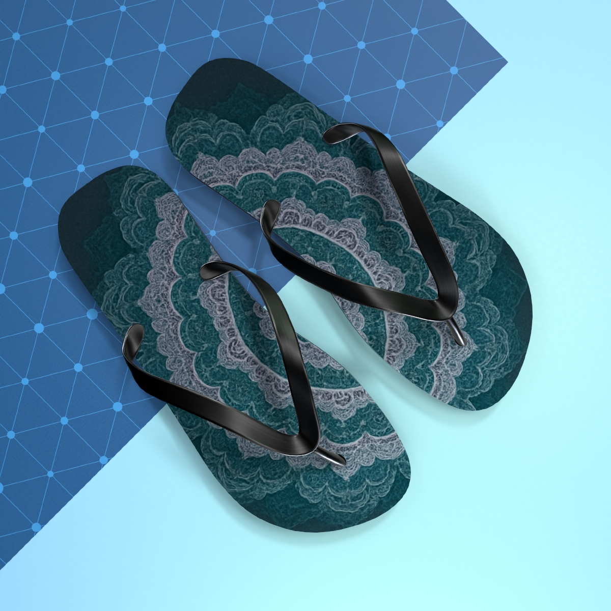 Celestial Wave Harmony Flip Flops