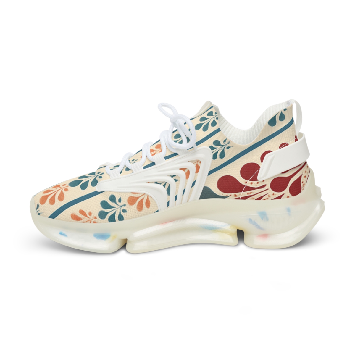 Fractal Bloom Stripe Sequence stylish casual sneakers