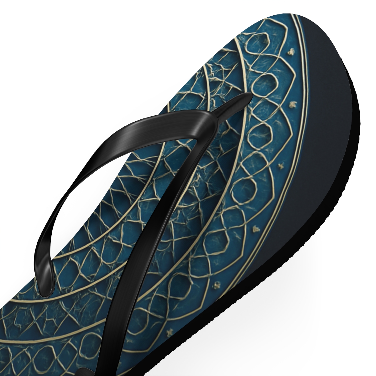 Prismatic Lattice Pulse personalized beach flip flops