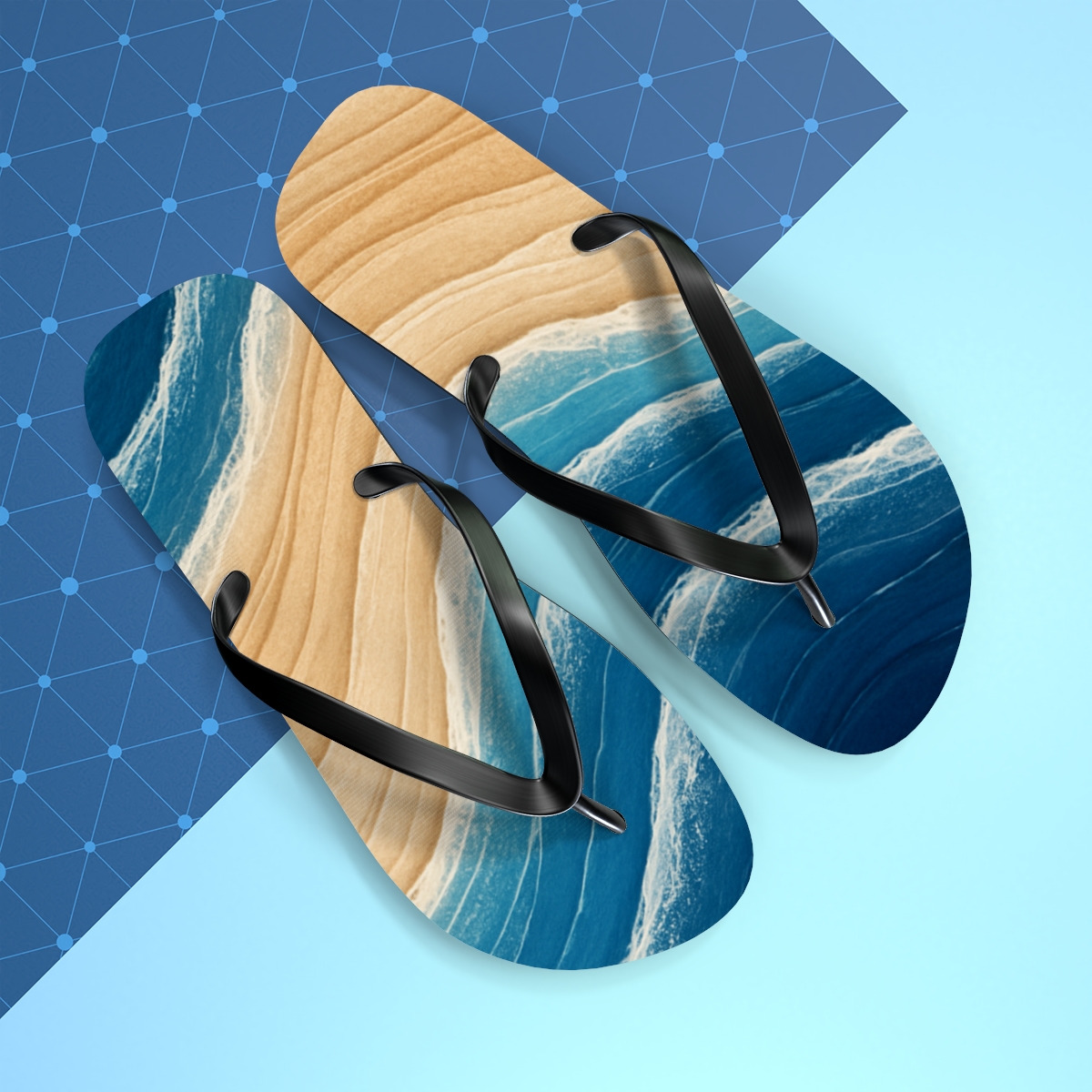 Tidal Wavefront Strata Arc soft sole flip flops