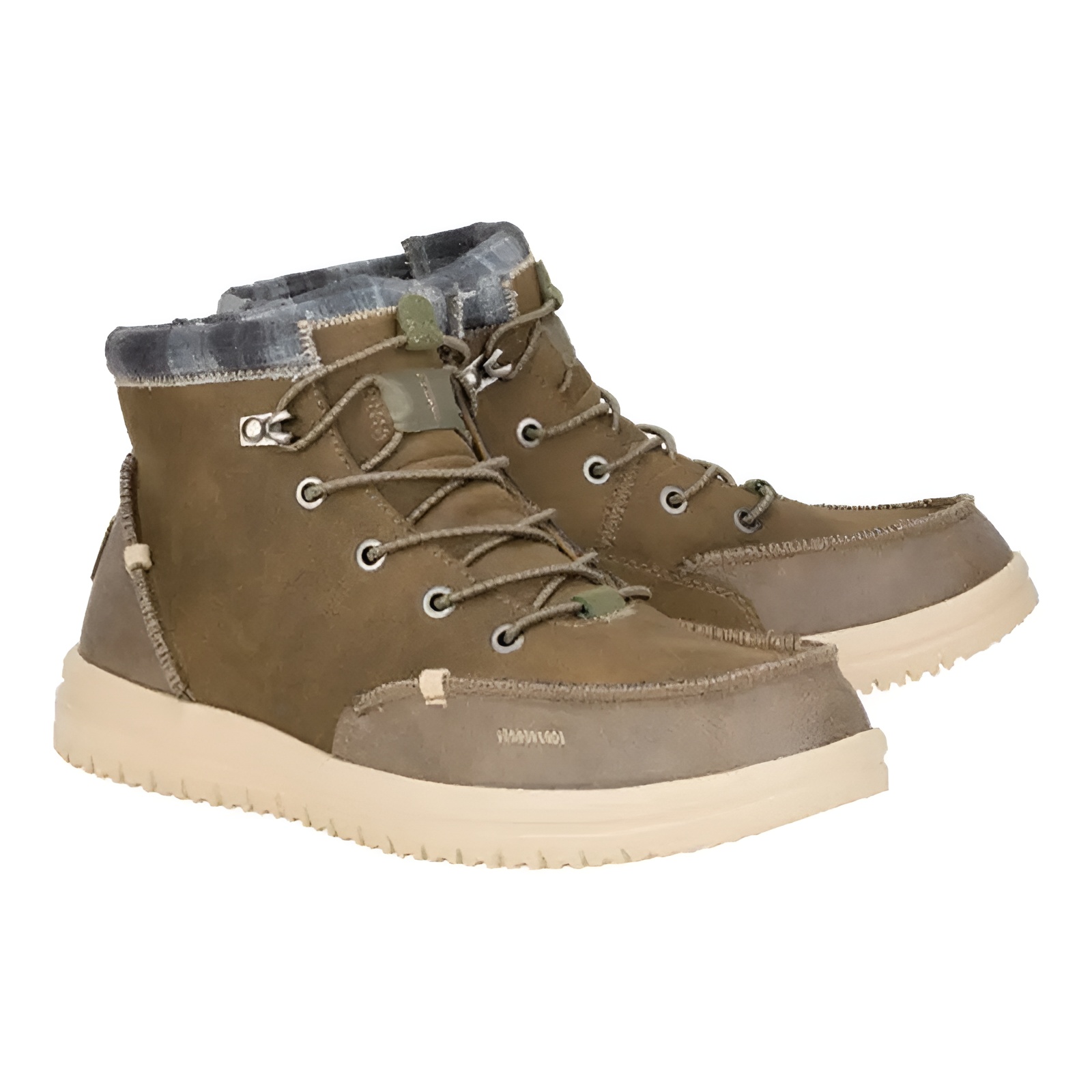 Classic Lightweight Pull On Boots With Lace Up Details