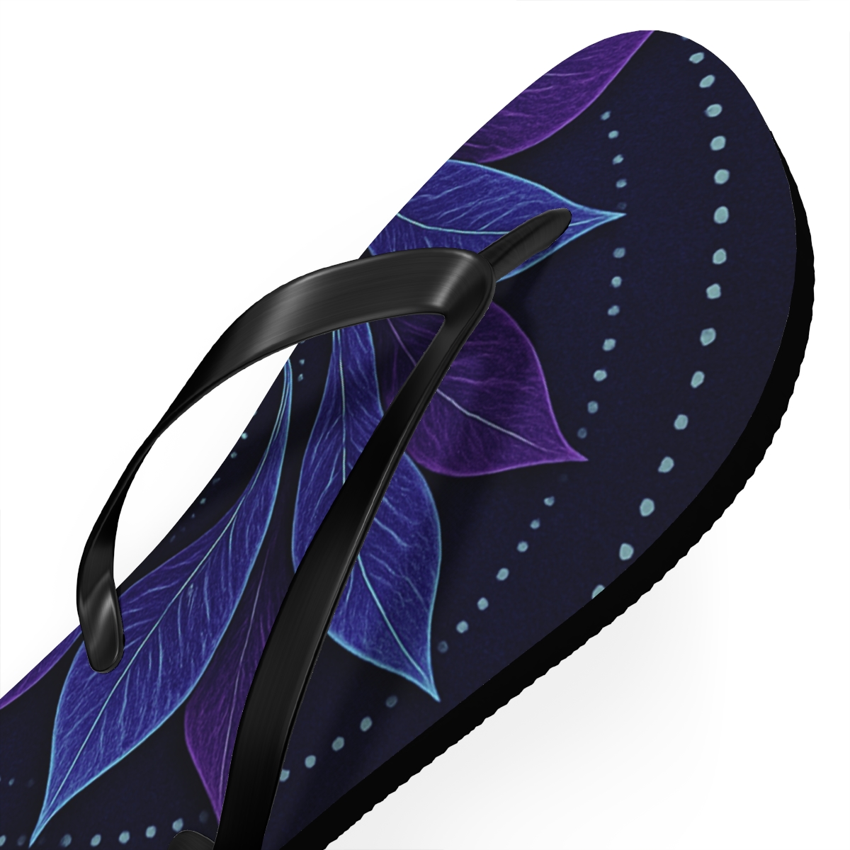 Orchid Vortex Rosette personalized beach flip flops