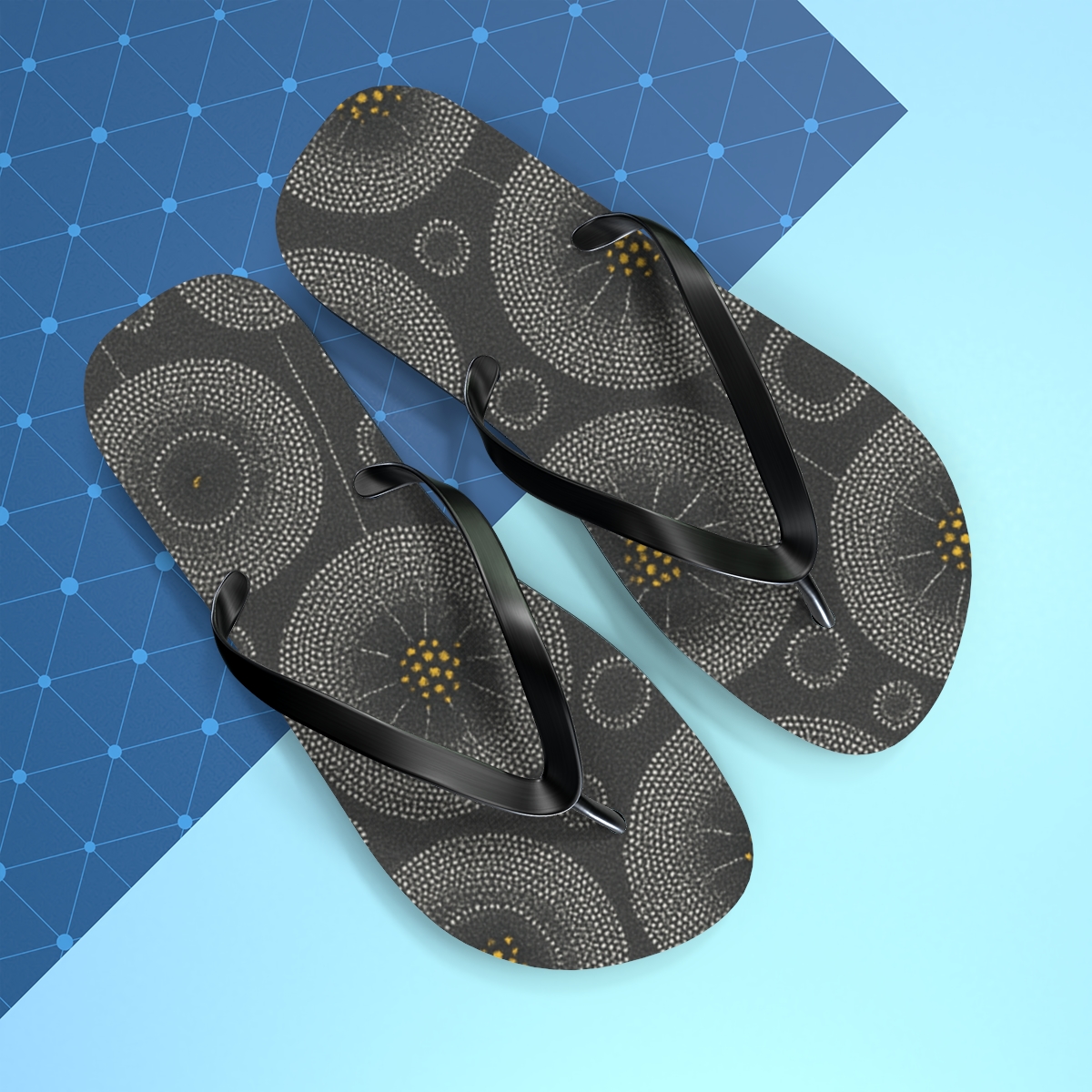 Cosmos Pollen Point Array soft sole flip flops