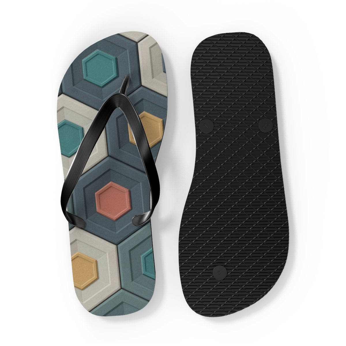 Hex Drift Microfacet Quilt stylish summer flip flops