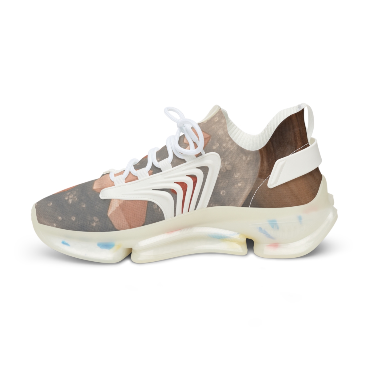 Valentine Paper Heart Snowglobe personalized athletic sneakers