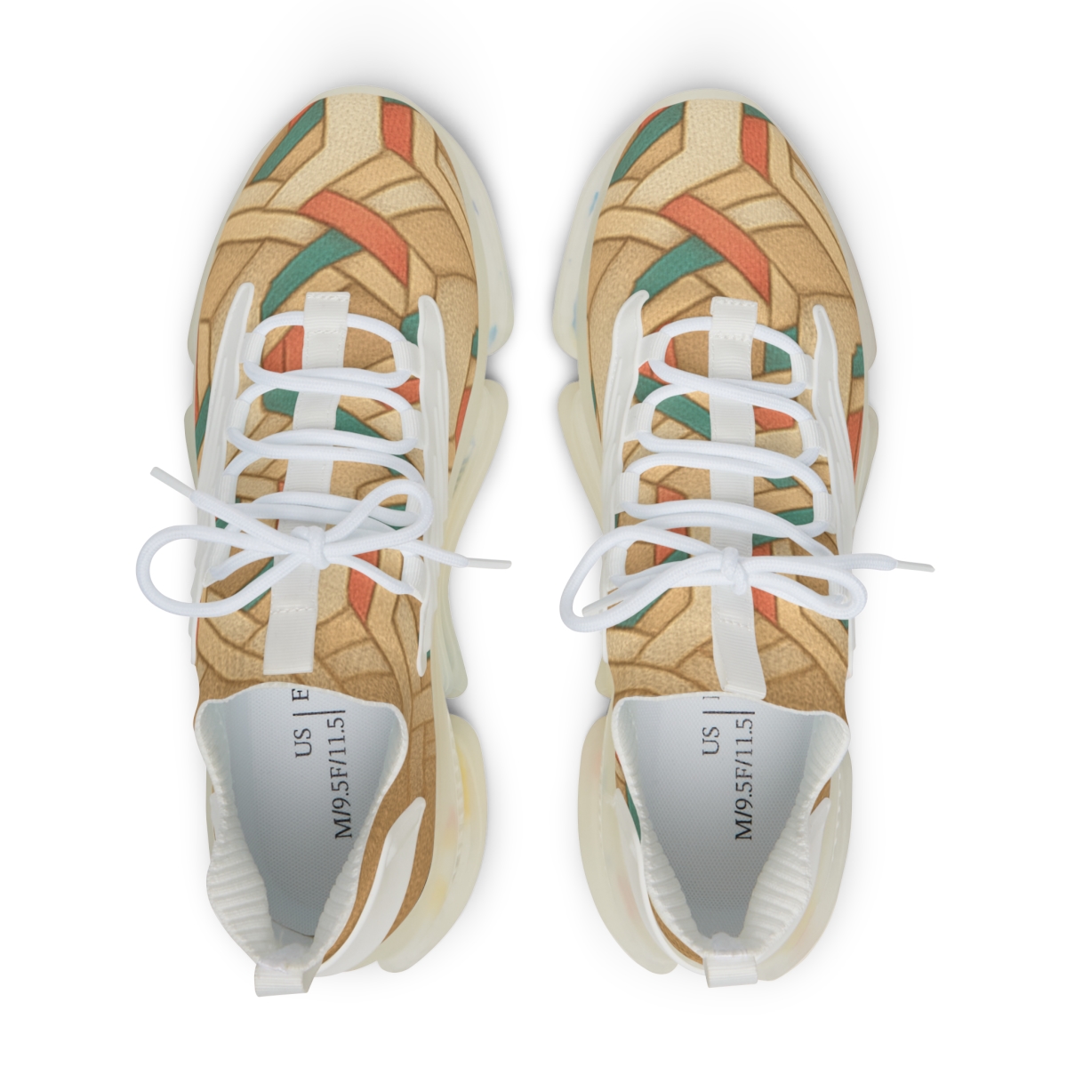 Cellular Hex Weave Gradient stylish casual sneakers