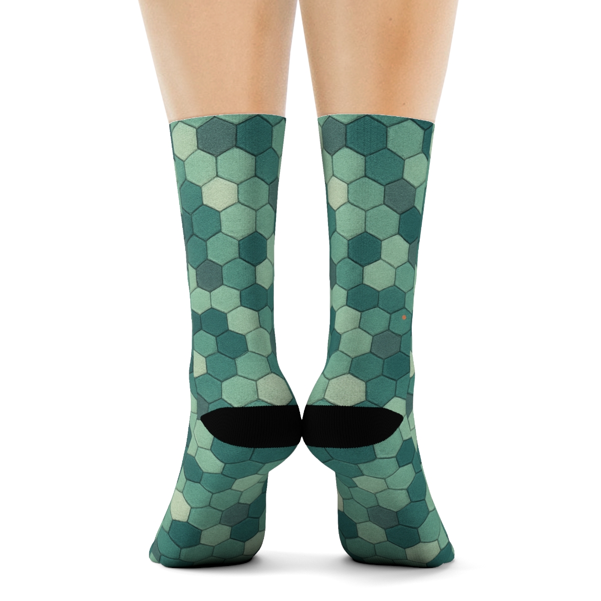 Hex Drift Microtessellation unique printed socks