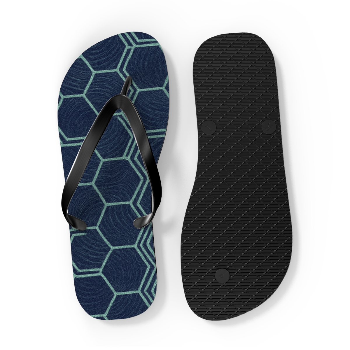 Moire Hex Weave comfortable casual flip flops