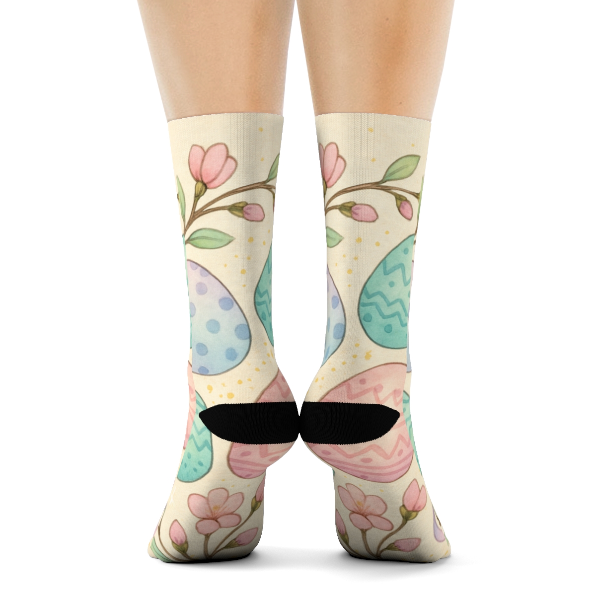 Spring Renewal Egg Nebula designer logo socks