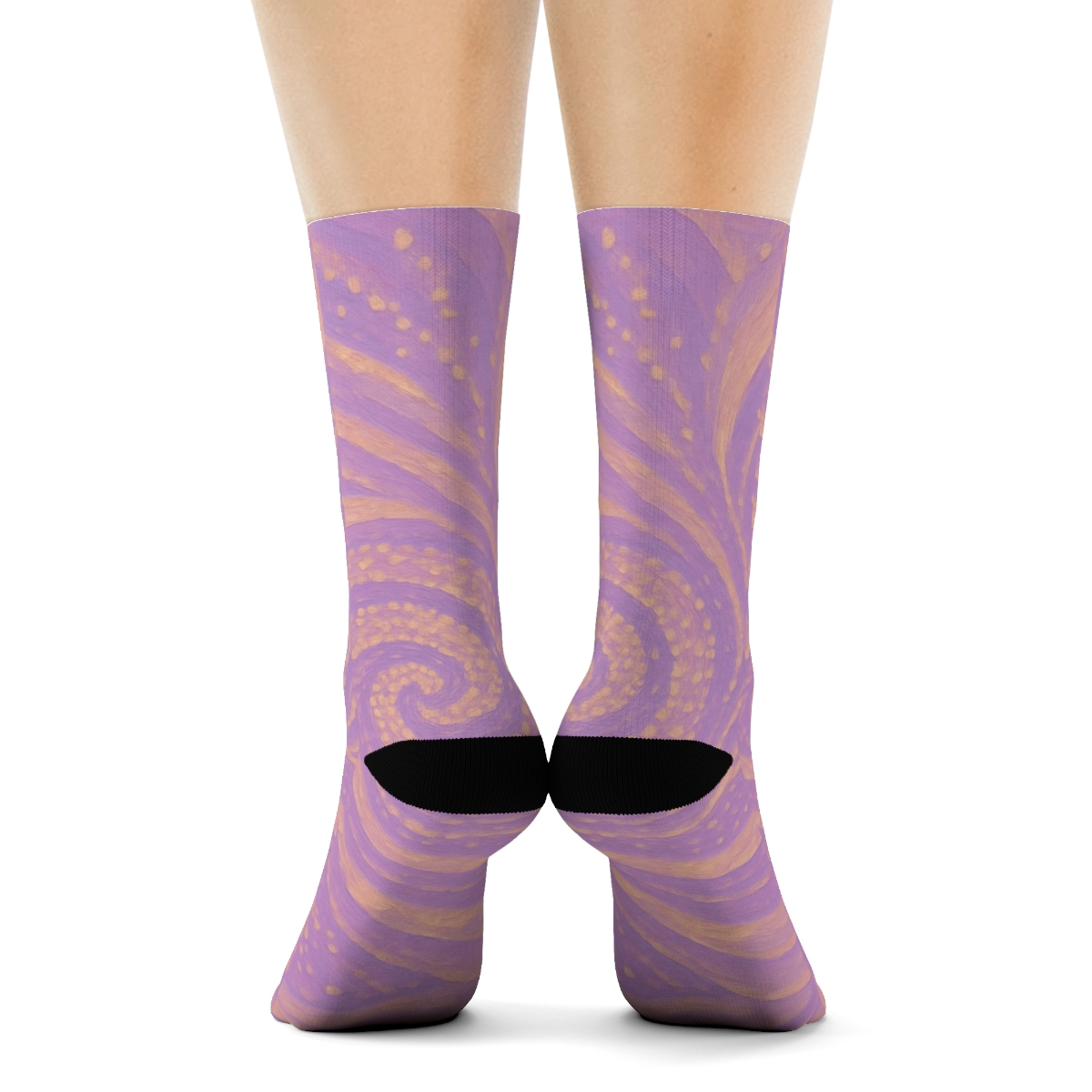 Spiral Cluster Mosaic sports performance socks