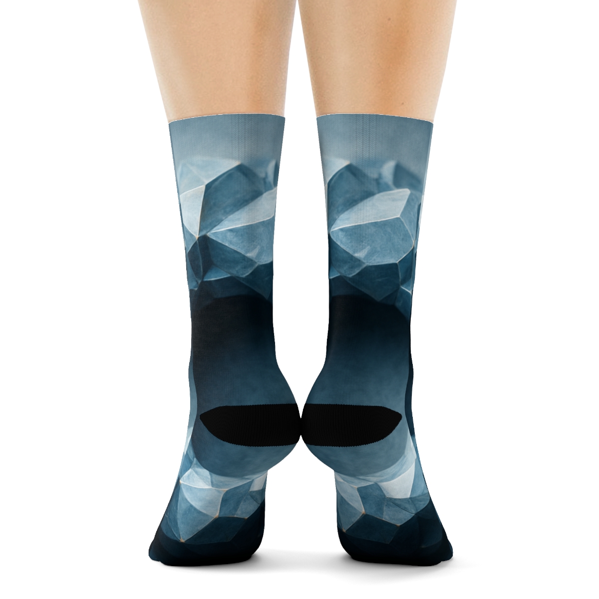 Mineral Facet Halo unique printed sockscustom socks