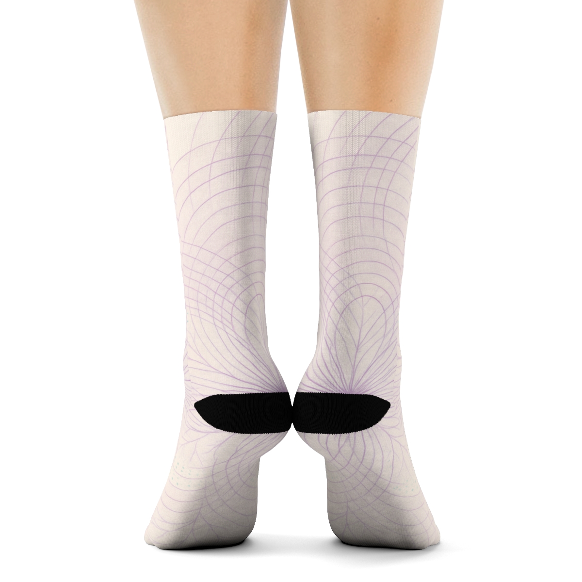 Peony Pulse Lattice designer logo socks