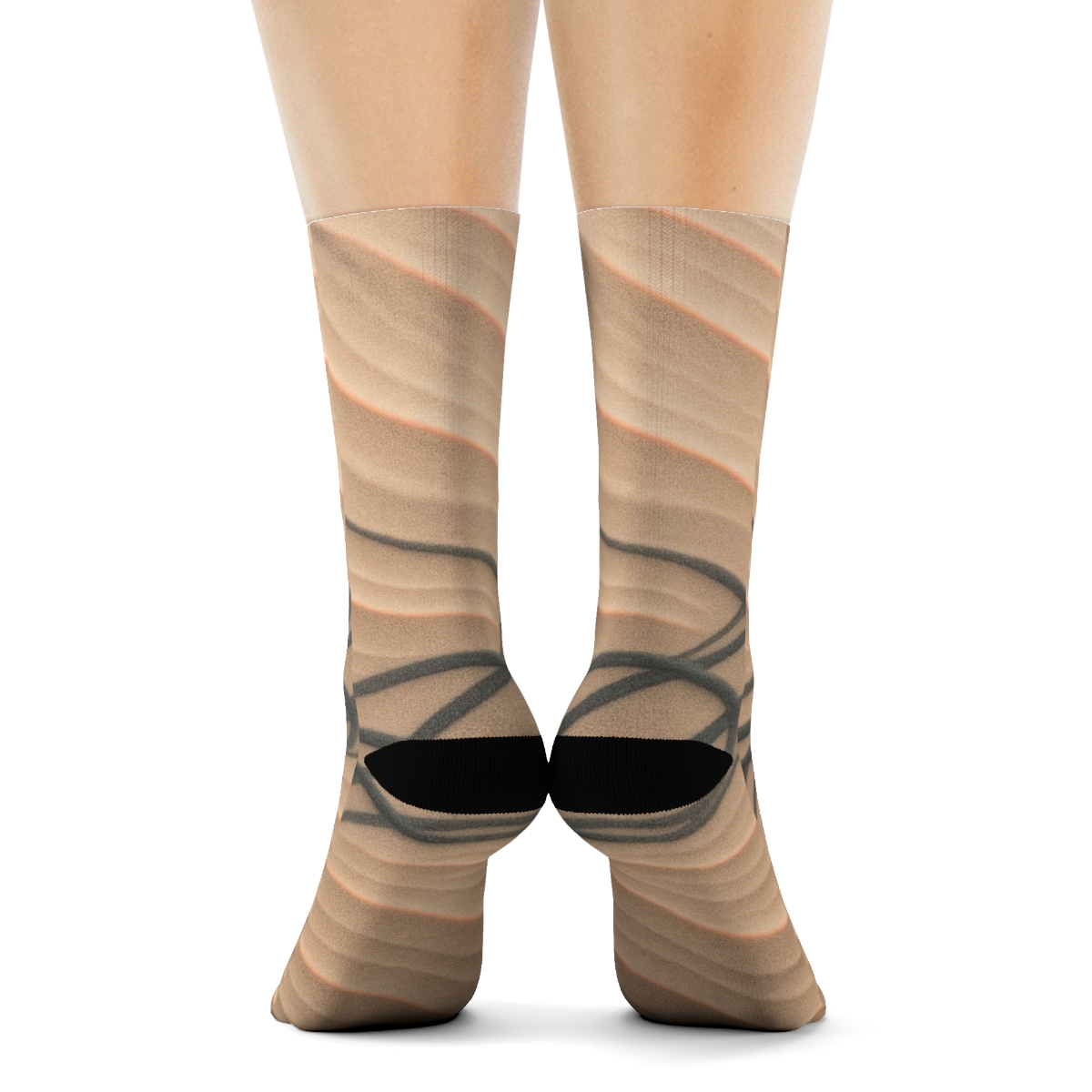 Wind Arc Ripple Weave unique printed sockscustom socks