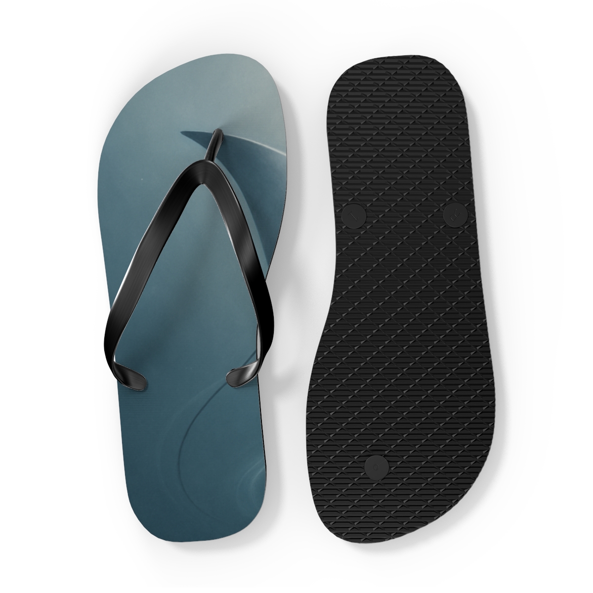 Silent Glide Of The Silver Manta trendy printed flip flops