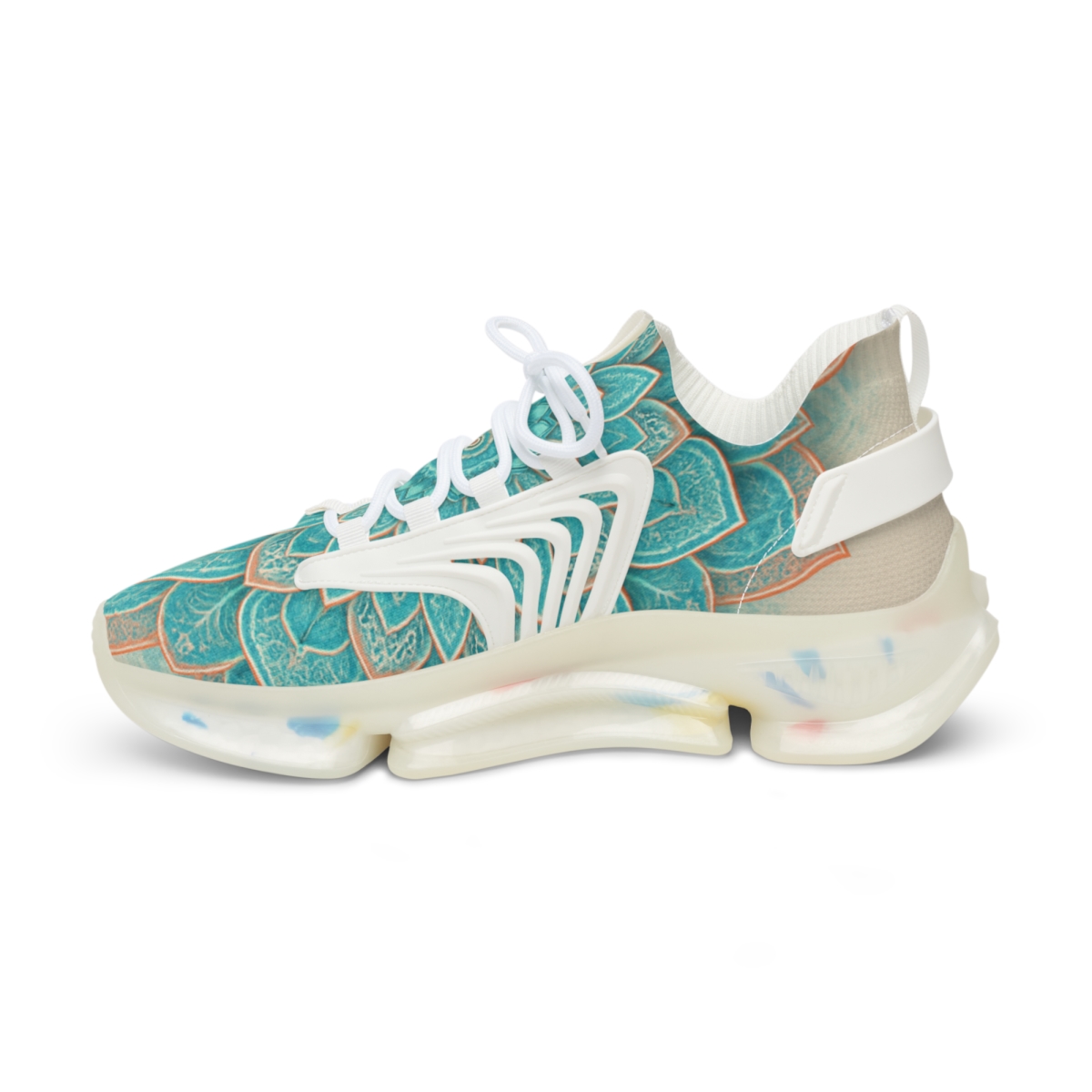 Turquoise Bloom Harmony Sneakers