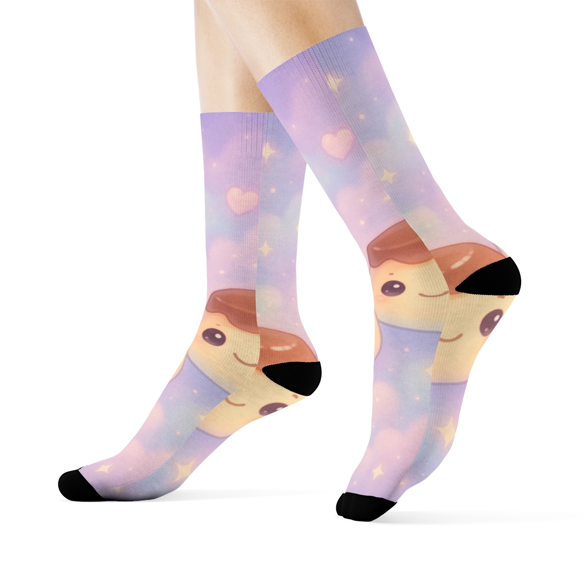 Pastel Planet Pudding Pals sports performance socks