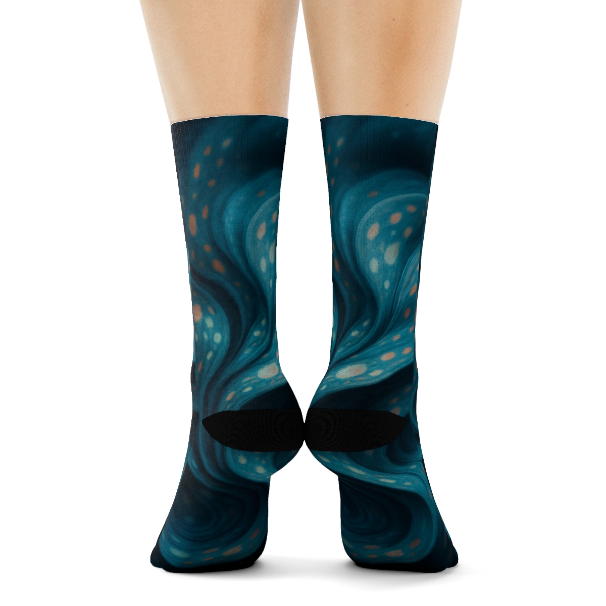 Chromatophore Pulse Of The Cuttlefish designer logo socks