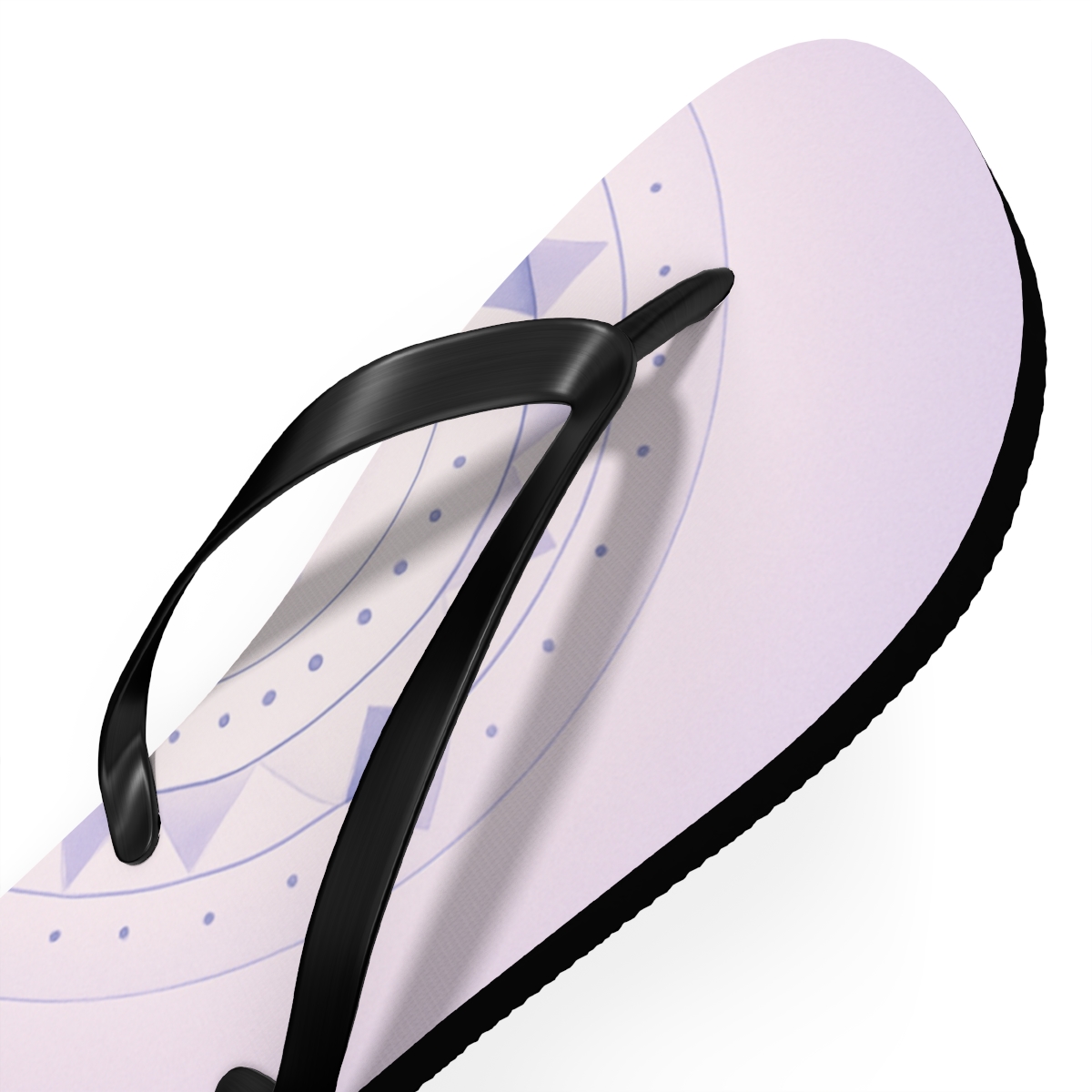 Prismatic Drift Ring Mandala custom flip flops
