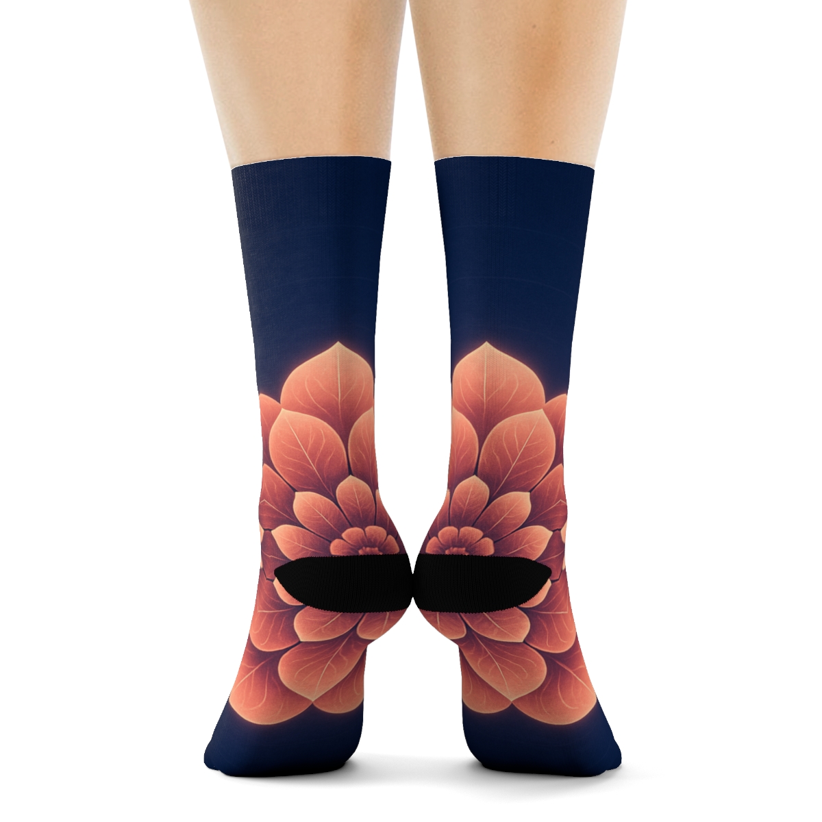 Orchid Pulse Rosette warm winter socks