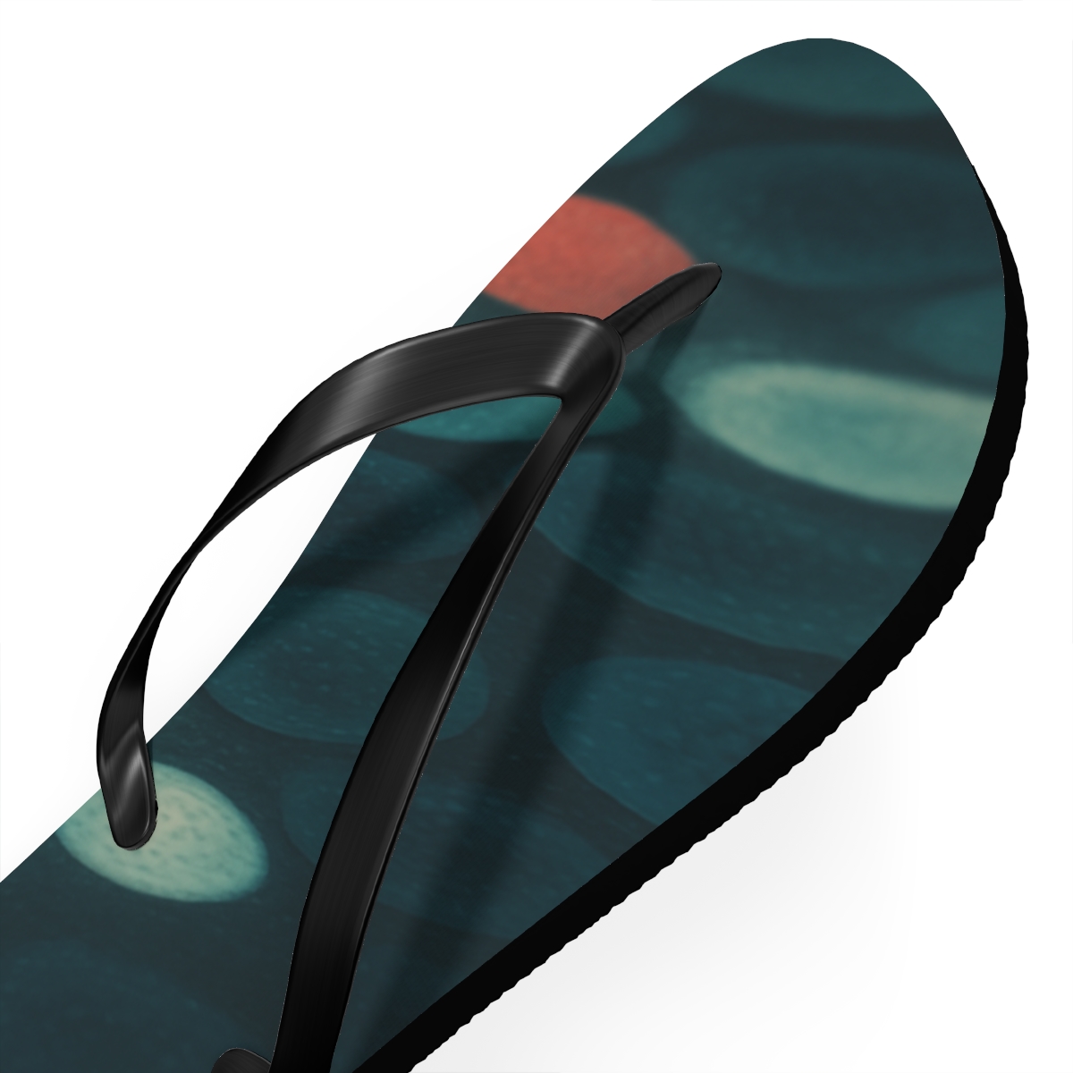 Chromatophore Drift Veil personalized beach flip flops