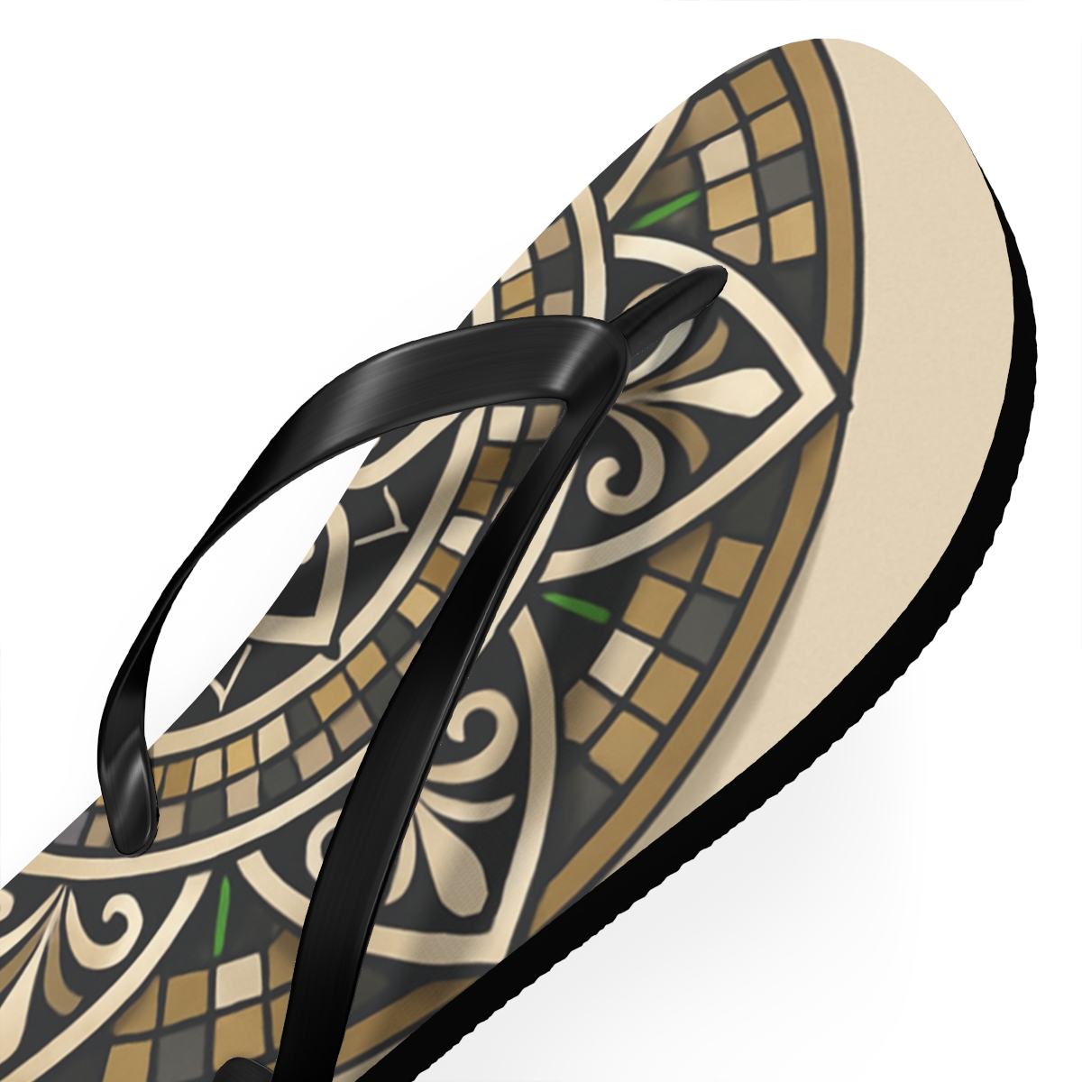 Orbital Lattice Medallion custom flip flops