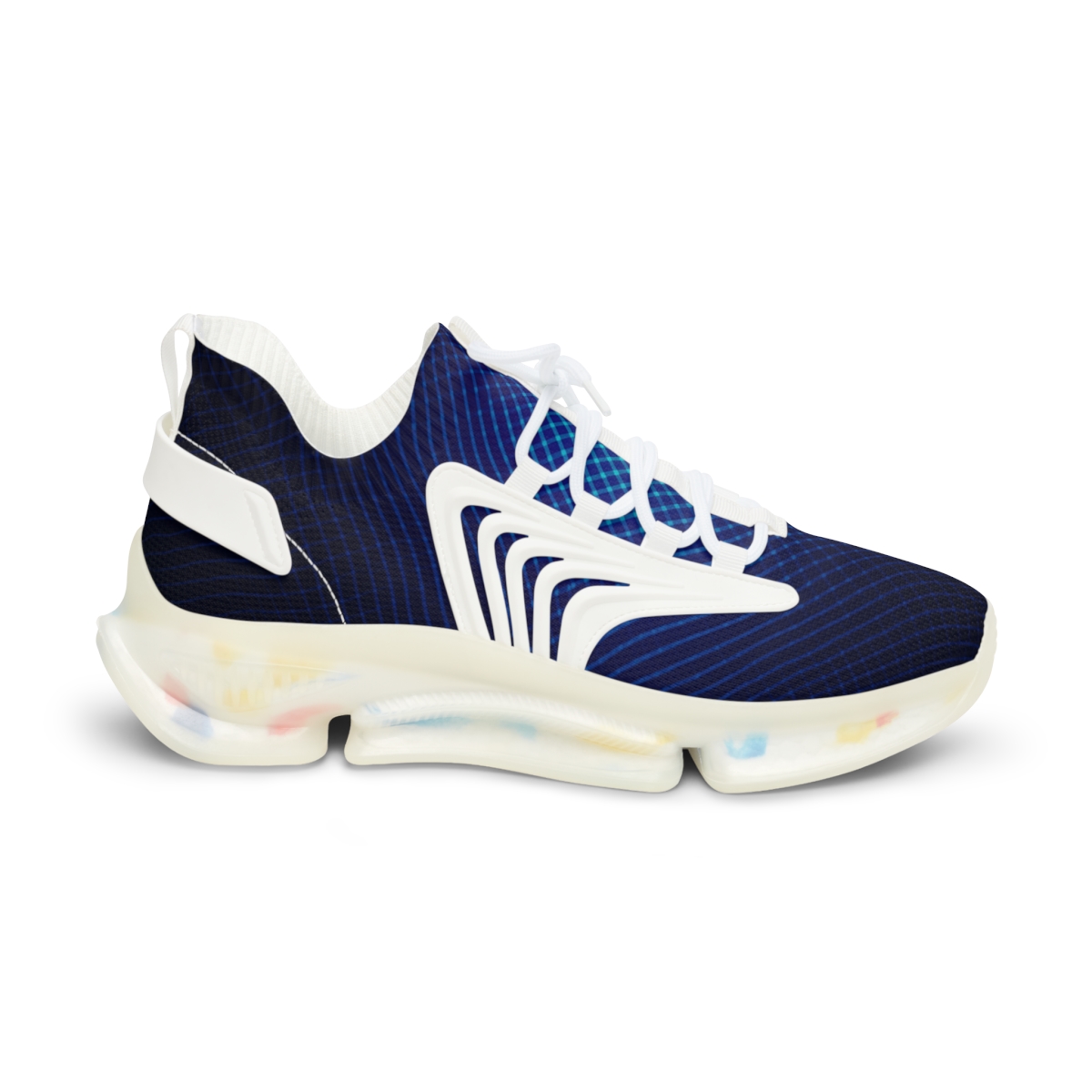 Moire Prism Weave personalized athletic sneakers