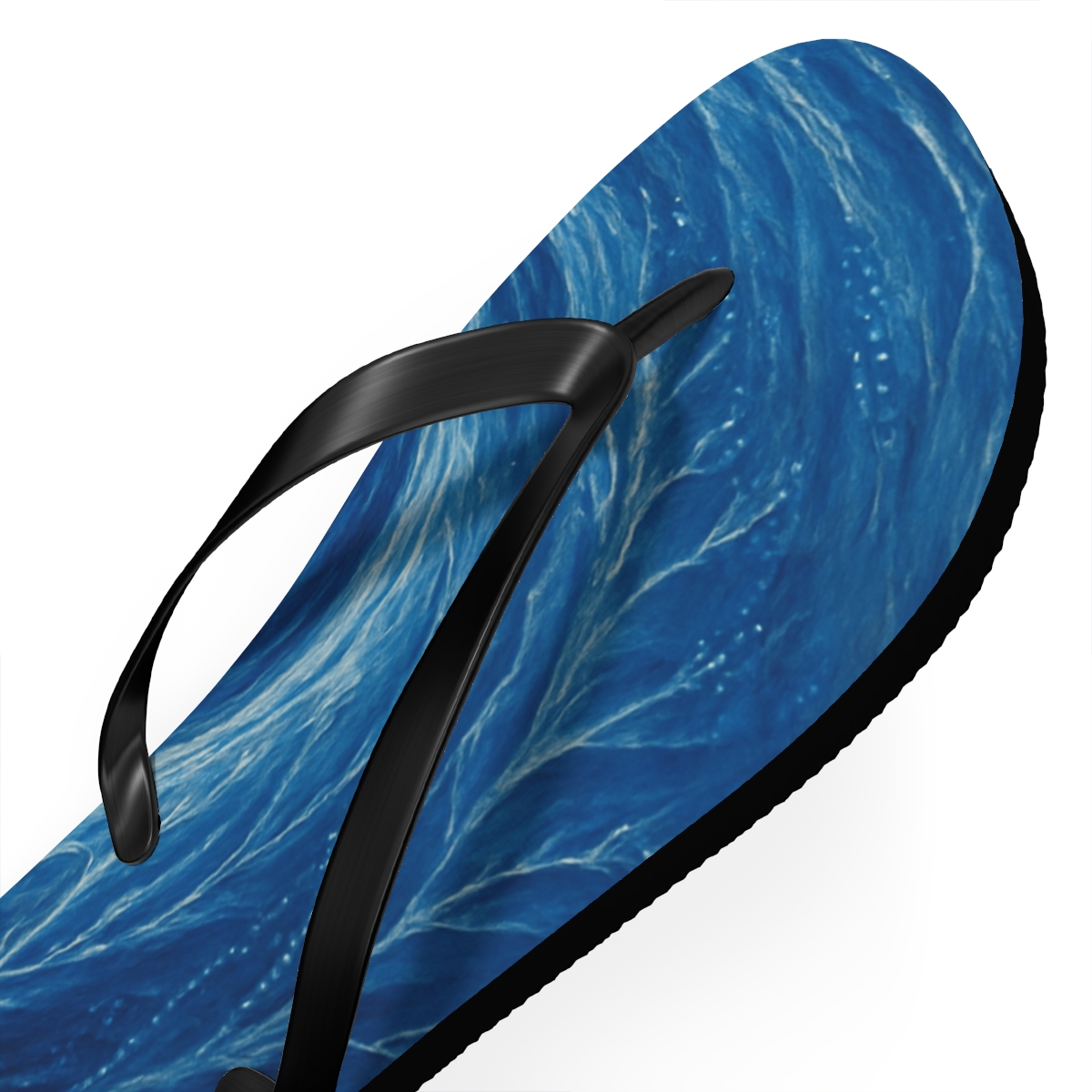 Vortex Ripple Confluence trendy printed flip flops
