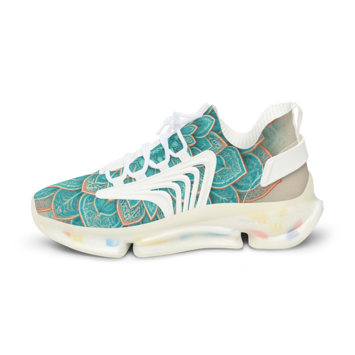 Turquoise Bloom Harmony Sneakers
