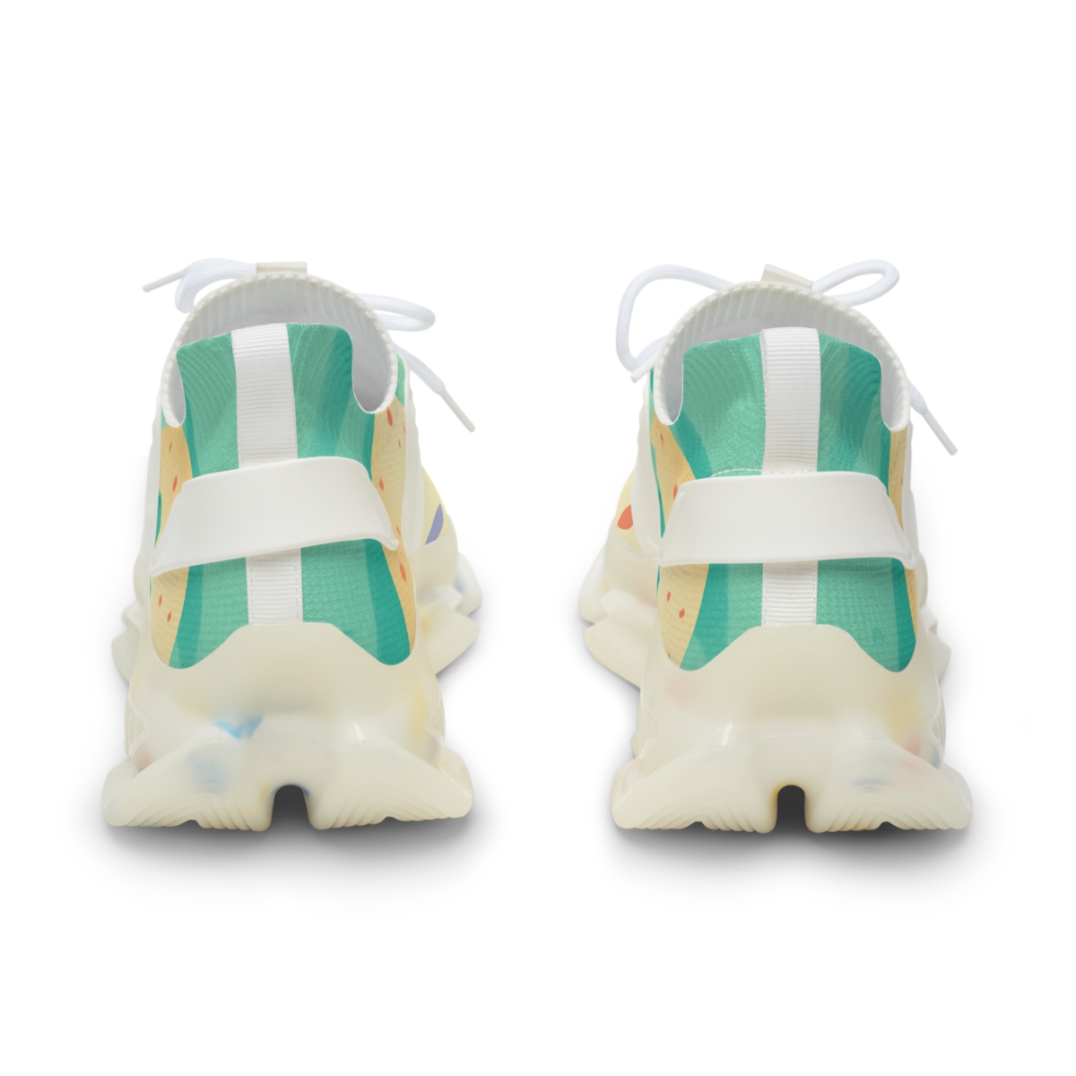 Spring Eggshell Blossom Parade custom sneakers